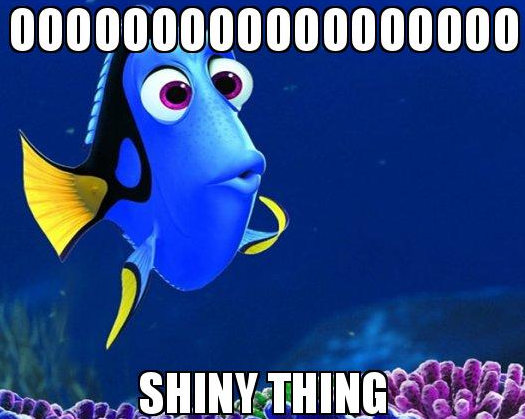 "Shiny object syndrome"